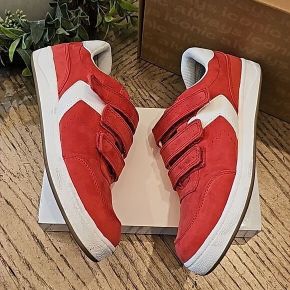 Dr Scholls size 7 red and white sneakers Velcro - Picture 4 of 11